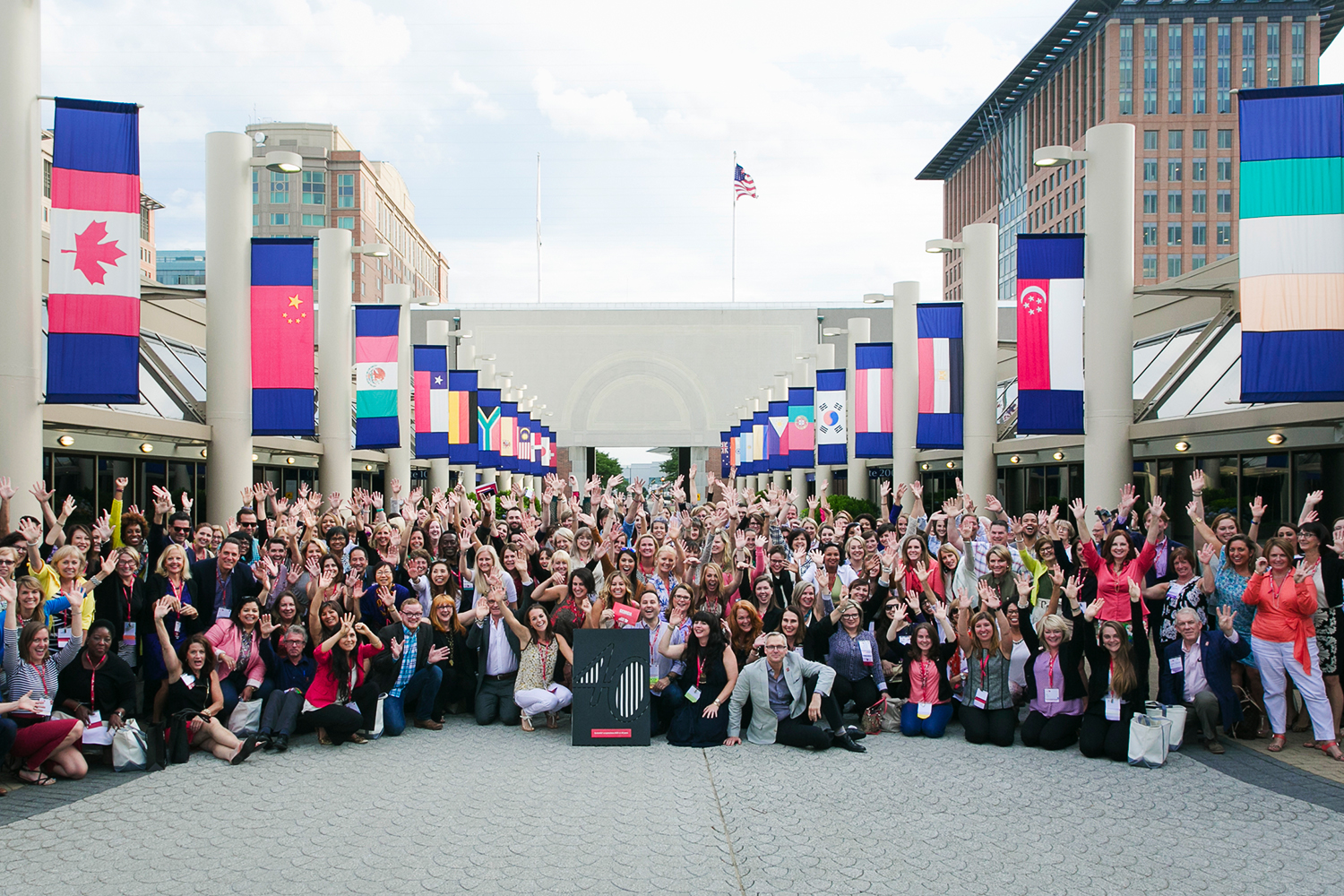 Large group of people at an associations gathering